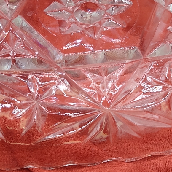 Anchor Hocking Prescut Star David Relish Dish Vtg - Picture 6 of 12